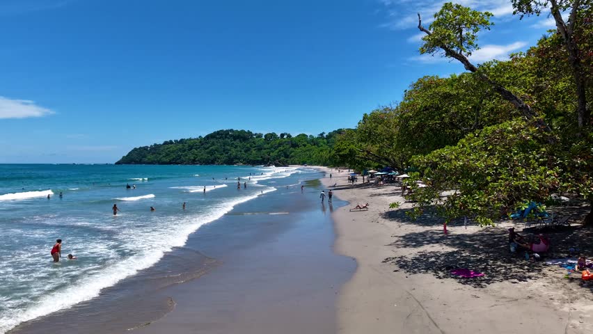 Quepos Costa Rica, Areal shots of coast and beaches