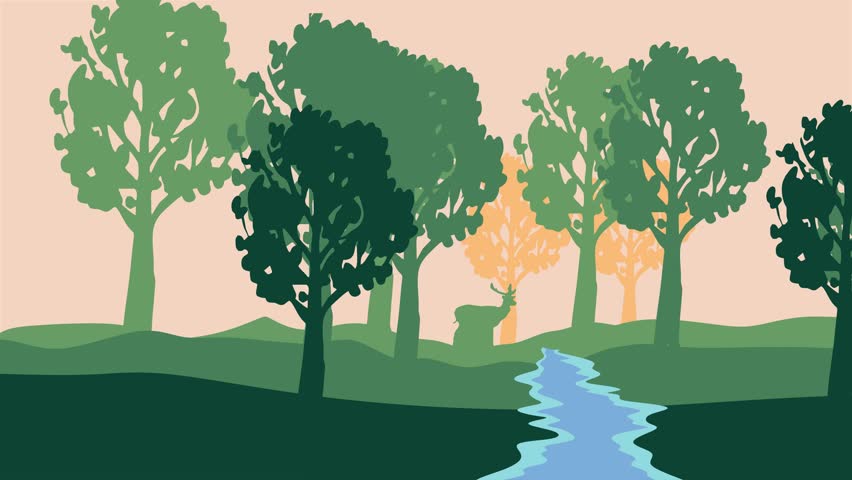 Cuyahoga Valley National Park with beautiful natural scenery and sky