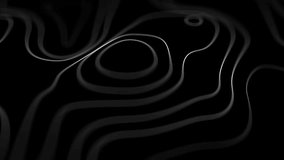 Abstract topographic contour lines in dark minimal style background. Terrain contour waves with glowing, flowing and black gradient 3d render. dark minimal elevation map contour animation background - Powered by Shutterstock - Get 15% off with code: PIKWIZARD15