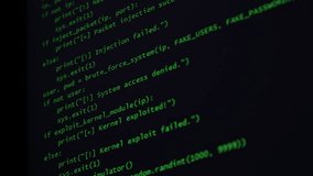 Green hacker code scrolling on black screen, inspired by Matrix digital rain effect. - Powered by Shutterstock - Get 15% off with code: PIKWIZARD15