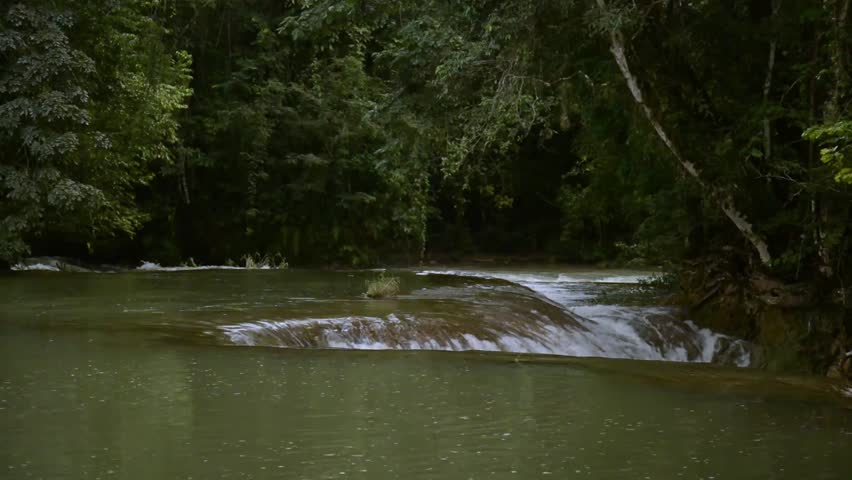 River of cascadas de agua azul waterfall