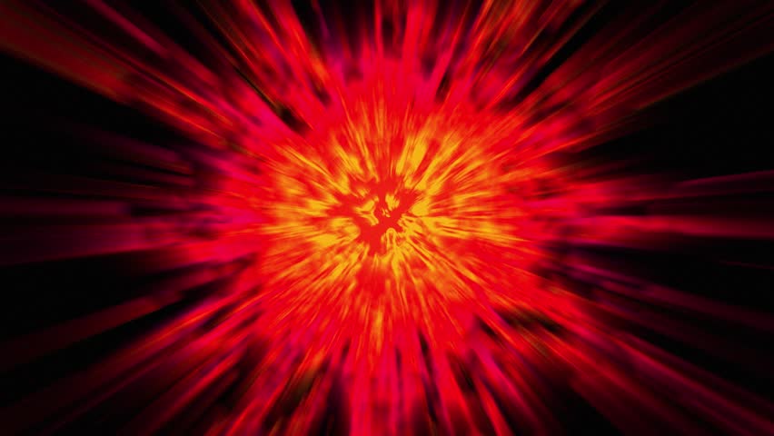 A vibrant and dynamic image showcasing a fiery explosion with intense red and yellow hues radiating outwards, creating a powerful visual impact.