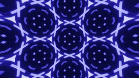 Futuristic kaleidoscope animation featuring a glowing hexagonal net and neon fractal branches, evolving in a seamless loop for website backgrounds and app animations - Powered by Shutterstock - Get 15% off with code: PIKWIZARD15