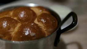 Savory Freshly Baked Artisan Bread Rolls Perfectly Set in a Cozy Rustic Bakery Environment - Powered by Shutterstock - Get 15% off with code: PIKWIZARD15