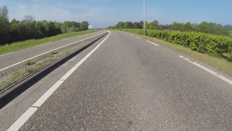 Go pro actioncam: driving a motorbike (high speed footage) pov 