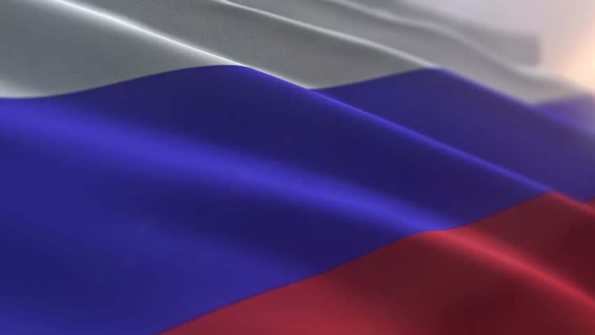 Russian federation flag in white blue and red colours. Patriotic banner of russian federation on flagpole. State Flag of Russian Federation symbolising citizens. Moscow. International flags