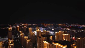 aerial perspective of modern cityscape at night - Powered by Shutterstock - Get 15% off with code: PIKWIZARD15