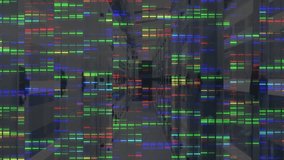 Digital glitch overlay repeating RGB bars obscuring corridor pillars to simulate malfunction. Abstract, futuristic, technology, distortion, neon, cyberpunk, urban - Powered by Shutterstock - Get 15% off with code: PIKWIZARD15