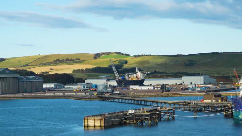 Invergordon piers dock hills United Kingdom