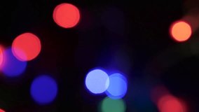 4K Christmas Lights: Colorful String on Black Background - Powered by Shutterstock - Get 15% off with code: PIKWIZARD15