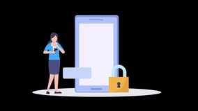 Business Team Protects Confidential Data and Online Information 2D Animation - Powered by Shutterstock - Get 15% off with code: PIKWIZARD15