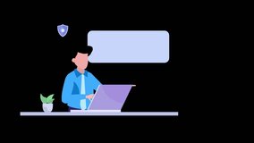 Business Team Protects Confidential Data and Online Information 2D Animation - Powered by Shutterstock - Get 15% off with code: PIKWIZARD15