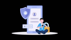 Business Team Protects Confidential Data and Online Information 2D Animation - Powered by Shutterstock - Get 15% off with code: PIKWIZARD15