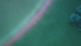 Ink glitter mist. Cloud texture. Defocused blue purple color sparkling rainbow splash water particles floating on abstract creative art background. - Powered by Shutterstock - Get 15% off with code: PIKWIZARD15