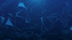 Futuristic digital network connection concept with glowing plexus structures and nodes on a deep blue background for technology	 - Powered by Shutterstock - Get 15% off with code: PIKWIZARD15