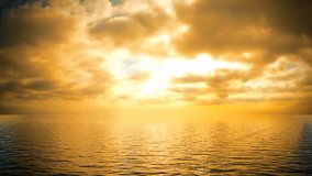 A sailing ship silhouette glides against a golden sunset in a loopable video, evoking romance, adventure, and the serene beauty of nautical travel. - Powered by Shutterstock - Get 15% off with code: PIKWIZARD15