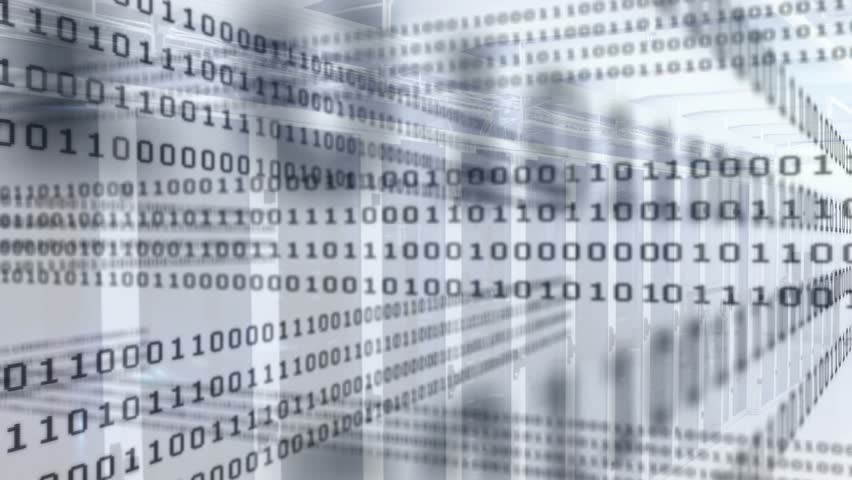 Opening corridor showing server racks scrolling binary code while camera panning exposing data flow. Technology, cybersecurity, data, innovation, digital, network, infrastructure - Powered by Shutterstock - Get 15% off with code: PIKWIZARD15