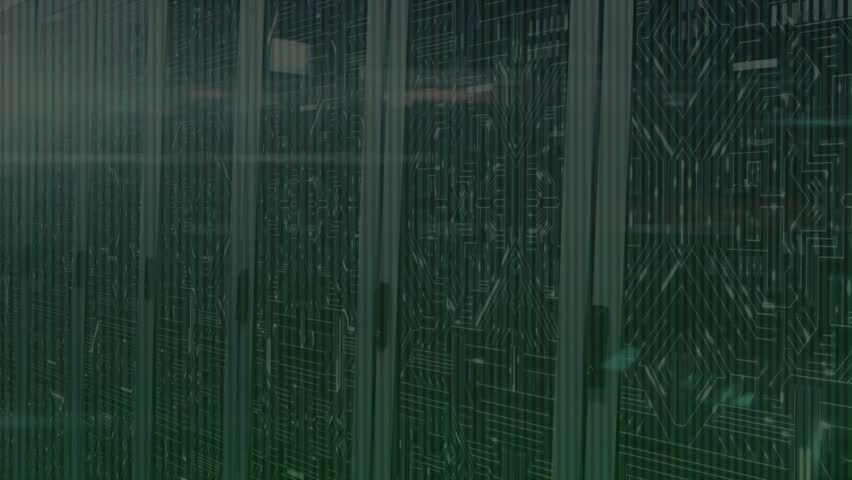 Green binary digits emerging from server cabinets and streaming downward to visualize data flow. Technology, data, cybersecurity, digital, innovation, network, abstract - Powered by Shutterstock - Get 15% off with code: PIKWIZARD15