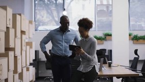 Team examining business data on tablet and spawning glowing network overlay enabling collaboration. Collaboration, teamwork, digital, innovation, technology, communication, modernity - Powered by Shutterstock - Get 15% off with code: PIKWIZARD15