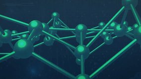 At startup, 3D network lattice orbiting, revealing green nodes and scrolling code for data insight. Futuristic, digital, data, cyber, abstract, technology, innovation - Powered by Shutterstock - Get 15% off with code: PIKWIZARD15