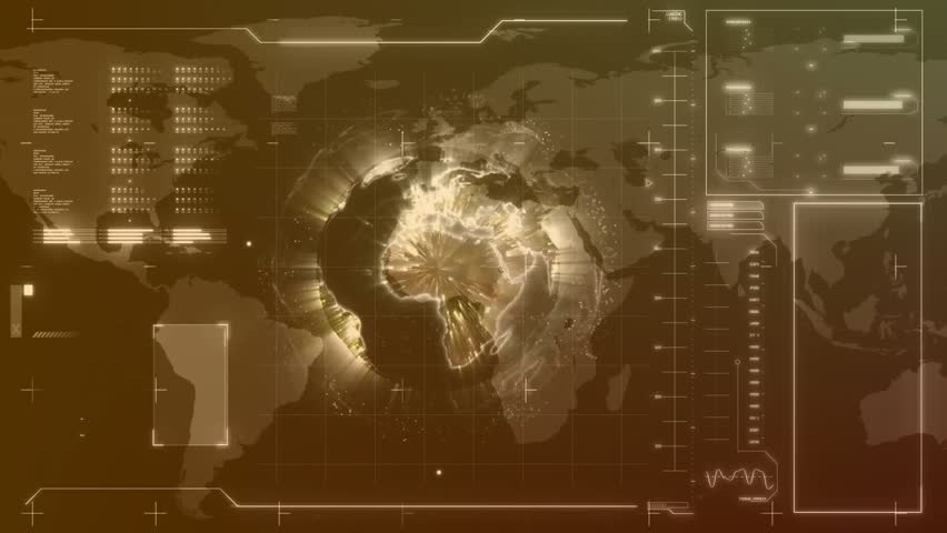 On startup 3D globe emerging while rotating and pulsing scanning ring to visualize global metrics. Technology, data visualization, digital interface, analytics, futuristic, global monitoring, - Powered by Shutterstock - Get 15% off with code: PIKWIZARD15