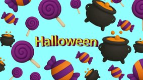 Whispers of Spooky Pumpkin Lights - A 3D Halloween Pattern Floating in Motion for Creative Design, Branding, Backgrounds, Digital Loops, and Visual Intros - Powered by Shutterstock - Get 15% off with code: PIKWIZARD15