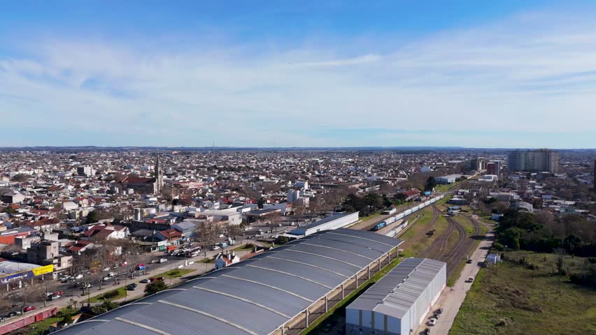 Rail station in the city of Mar del Plata, Argentina