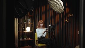 Influencer livestreaming and recording selfie video for social media - Powered by Shutterstock - Get 15% off with code: PIKWIZARD15