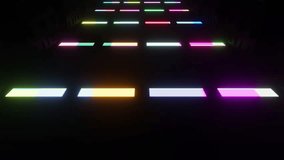 This stock motion graphic shows the camera flying over flashing disco lights in a saemless loop. - Powered by Shutterstock - Get 15% off with code: PIKWIZARD15