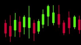 Close up of stock and cryptocurrency market chart on a trading screen, showing red and green candlesticks fluctuation - Powered by Shutterstock - Get 15% off with code: PIKWIZARD15
