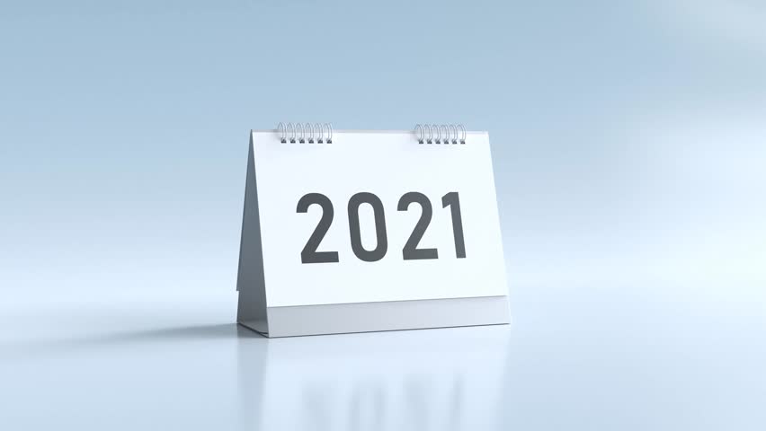 Desk calendar displaying year 2026, Countdown calendar