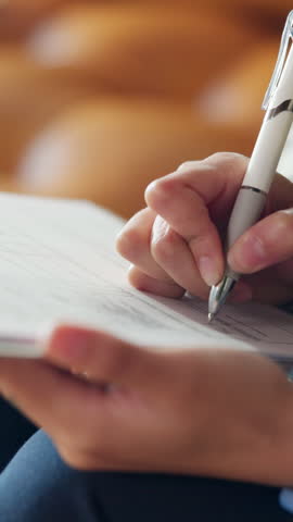 Hands, patient and signature on clipboard at hospital, application form and admin for healthcare. Person, medical professional and documents with insurance, identity and assessment at wellness clinic