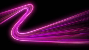 High speed pink line abstract technology background digital fiber hi tech concept. speed light line motion blur on dark background, data transfer simulation. - Powered by Shutterstock - Get 15% off with code: PIKWIZARD15