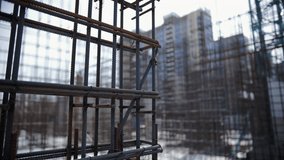Reinforced steel framework at construction site - Powered by Shutterstock - Get 15% off with code: PIKWIZARD15