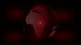 Business analysis strategy growth target success global communication marketing strategy icons on digital sphere background with glowing grid and red particle effects - Powered by Shutterstock - Get 15% off with code: PIKWIZARD15