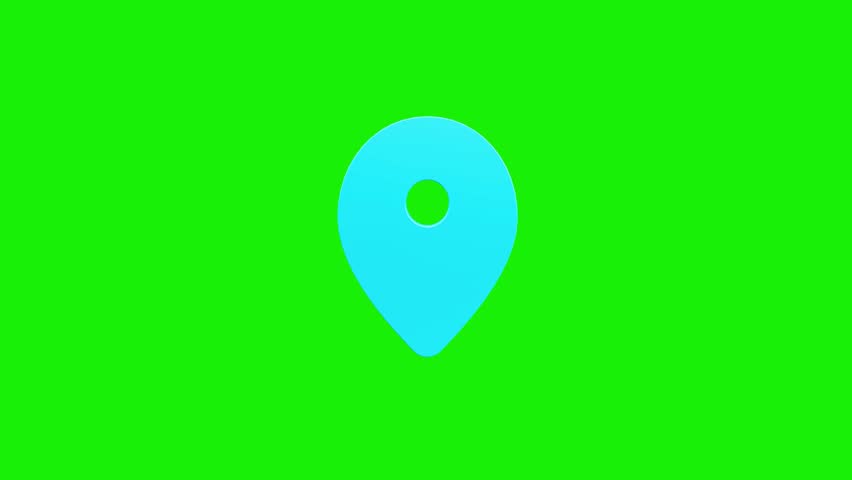 3d Animation of Red location pin. location pin on a colorful map background, GPS location pointer animated icon. map, and travel planning featuring red marker pins. 