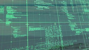 Hand entering holding phone under code interface, rotating aligning grid swiping reorganizing code. Futuristic, technology, digital, interface, data, innovation, control - Powered by Shutterstock - Get 15% off with code: PIKWIZARD15