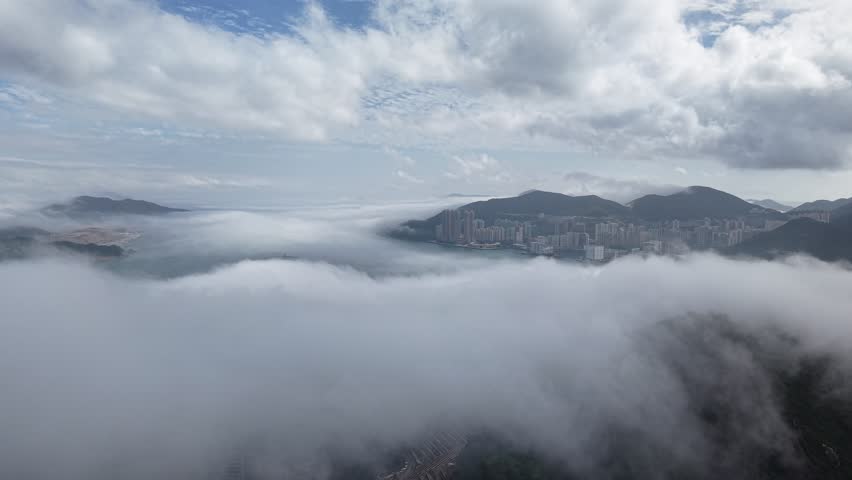 March 2 2025 Fog And Clouds Over Junk Bay Hong Kong