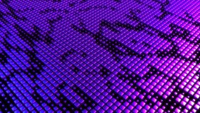 4k Resolution Video: Digital Technology Concept. Abstract Landscape Of Glowing Purple Cubes Seamless Loop Move And Forming Geometric Grid Pattern - Powered by Shutterstock - Get 15% off with code: PIKWIZARD15