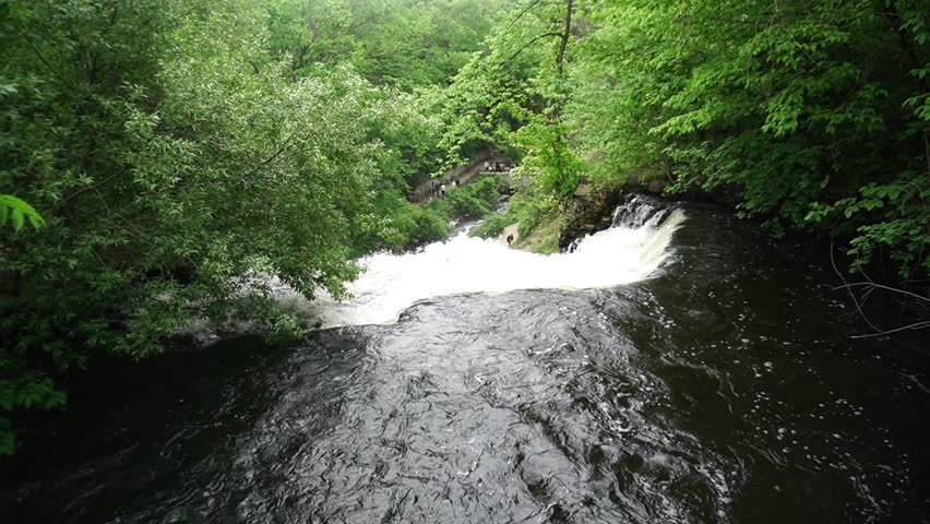 View of Minnehaha Regional Park waterfall