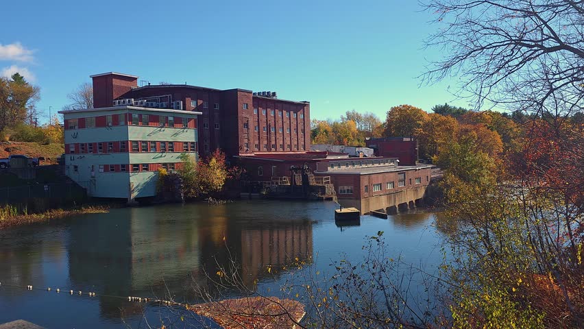Old Mill on the Presumpscot River in Winddham, Me.