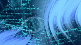 Light-blue ribbon sweeping left and growing while twisting around helix visualizing scientific data. Futuristic, digital, molecular, abstract, technology, science, data - Powered by Shutterstock - Get 15% off with code: PIKWIZARD15