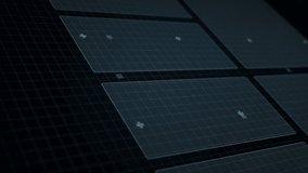 On appearing ribbon curving morphing into DNA helix, panels updating data visualizing genetics. Biotechnology, innovation, data visualization, futuristic, science, digital, analytics - Powered by Shutterstock - Get 15% off with code: PIKWIZARD15