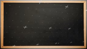 Chalk specks drifting starting animation chalkboard showing notations revealing math progression. Education, science, mathematics, engineering, learning, classroom, instruction - Powered by Shutterstock - Get 15% off with code: PIKWIZARD15