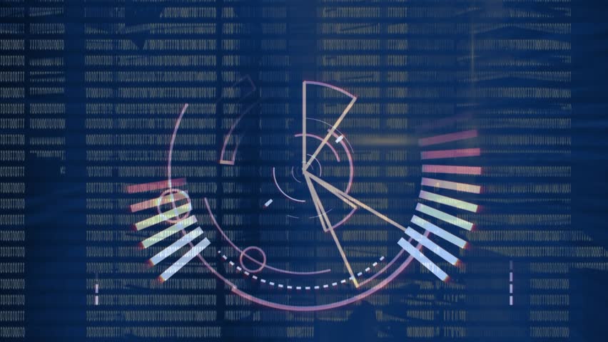 HUD pulsing, extending bars, rotating, orbiting circles, glitching code visualizing live data. Futuristic, cybernetic, digital, technological, interface, immersive, motion - Powered by Shutterstock - Get 15% off with code: PIKWIZARD15