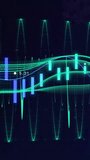 Digital waveforms and data charts creating dynamic financial analysis animation. Finance, analytics, technology, investment, economy, growth - Powered by Shutterstock - Get 15% off with code: PIKWIZARD15