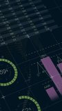 Displaying financial data analysis, pie charts and graphs over world map animation. Finance, analytics, data visualization, global, statistics, economy - Powered by Shutterstock - Get 15% off with code: PIKWIZARD15