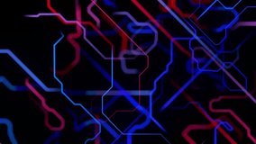 4K DOF Animation: A Visual Exploration of Computational Processes. Dynamic Network of Nodes and Branches Against a Futuristic Sci-Fi Background. - Powered by Shutterstock - Get 15% off with code: PIKWIZARD15