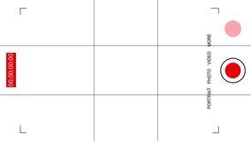 4k camera viewfinder HUD with transparency. Widescreen video.Cinema camera-like portrait recording screen with blinking REC and live timer on white background. - Powered by Shutterstock - Get 15% off with code: PIKWIZARD15