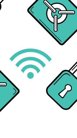 Animation of padlock icons over white backgound. global internet safety, technology and digital interface concept digitally generated video.